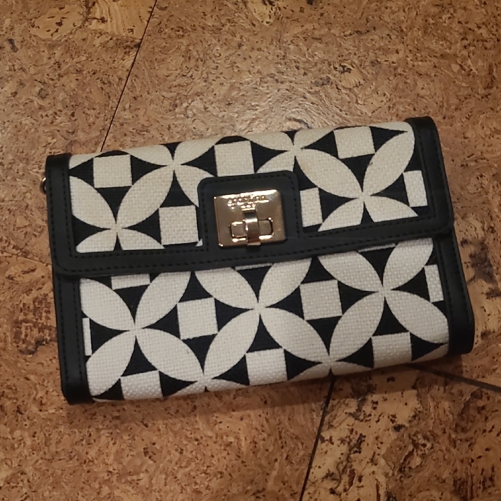 Black and White Geometric Women's Bag